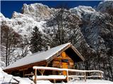 Dolina belega potoka/Val di Riobianco Koča Brunner