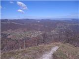 Oštrc - razgled z predvrha na Samoborsko gorje