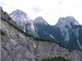 Crode del Mezzodi (2394) odličen razgled na Terzo Grande, Cresta di Enghe in Creta di Mimoias, vse že obiskano