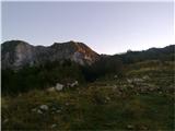 Parkirišče nad Scuglielârsom  - Mali Karman / Monte Cuarnan