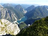 Krasen pogled na Rabeljsko jezero.