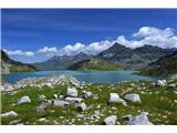 jezero Kristall Weissee in izjemni razgledi nad njim