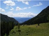 Pri koči pri izviru Završnice....   Raj na zemlji.... s čudovitim pogledom na jezero z otočkom spodaj