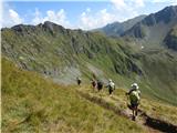 Moldeveanu-2544m -najvišja gora Romunije Čaka nas dolg greben ,malo gori, malo doli.