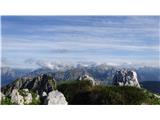 Kal  1700m in Vršič  1787m.  razgledi. Na Lipnik se lepo vidi in potka , ki se naenkrat zgubi. 