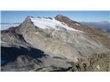 Hochgall pogled z Graues Nockl proti JZ : Schneebiger Nock in Magerstein