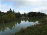 Sprehod po Bloški planoti,Bloško jezero Tukaj smo.