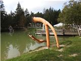 Sprehod po Bloški planoti,Bloško jezero Prijetno.