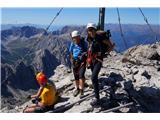 Lienški Dolomiti - gore nad kočo Karlsbader Hütte Große Sandspitze