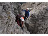 Lienški Dolomiti - gore nad kočo Karlsbader Hütte Prehodi so dobro speljani, brez nepotrebnih sprehodov čez vsak balvan