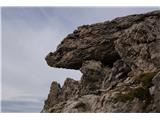 Lienški Dolomiti - gore nad kočo Karlsbader Hütte Vračali smo se po južni, običajni ferati