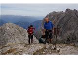 Lienški Dolomiti - gore nad kočo Karlsbader Hütte Große Gamswiesenspitze