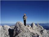 na vrhu Srednjeg Rokava, 2589m (moj brat)