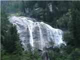 Dvakrat sem bil to sezono na Visokih Turah-to sta bila najlepša slapov na tritisočaka Scharech in Baumbachspitze.