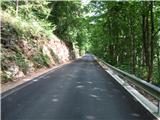 Lepa široka asfaltna cesta  do pol poti Krima