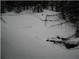 Srednji vrh - Jureževa planina 1487m Odlom snega