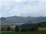 Koreno nad Horjulom 729m Polhov Gradec z znanimi vrhovi