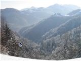 Osolnik 858m Pogled v dolino,zadaj Sv.Jakob 806m