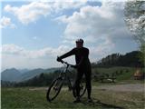 Sv.Ožbolt 859m (prečenje Polhograjskih Dolomitov) Spust v Dolinski mlin do Škofje loke,kjer me je dež že malo požegnal