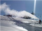 Vrh Korena 1999m Sneg se z vetrom,vali čez greben