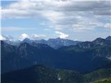 Ojstrnik 2052m Levo Zuc del Bor,desno M.Sernio 2187m