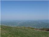 Mte.Giarolo 1473m Pogled na ligursko kotlino