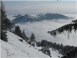 Gontarska planina, Veliki Babnik in Tošč Pogled proti Sv Jakobu in Rogu s Katarino,skrajno levo pa Jeterbenk 774m