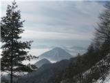 Gontarska planina, Veliki Babnik in Tošč Sv.Lovrenc 824m