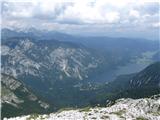 Tule pa že pogled z Boh.Migovca na jezero