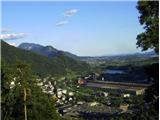 malo pred zaključkom izleta -panorama: del Javornika in Koroške Bele