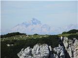 Pogled na Triglav,kjer je verjetno bil pravi živ žav,tu pa le gorski pozdrav.