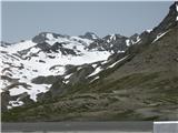 Col de l´Iseran 2770m,Col du Mt.Cenis 2083m Se opravičujem,Tukaj desno špička brez snega ,kjer sem hodil Pointe Sud de bezin 3061m