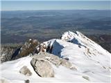 pogled z vrha proti koroški