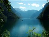 Berchtesgadenske alpe v središču Berchtesgadna