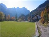 Balo dal Chiadin (1929), Monte Chiadin da Forni Avoltri (2252) in Monte Chiadin da Sapadda (2287) že skoraj v dolini, športni objekti Piani del Luzza