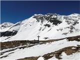 Hagener Hütte, 2448 m Ob poti...Tauernkreuz...