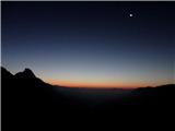 Tri gore nad Val Pesarino jutro drugega dne