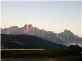 Tri gore nad Val Pesarino jutro tretjega dne