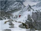 Grebensko prečenje Na možeh 1784m.n.m. - Palec 2026m.n.m. Še bojan za mano... Kaj psiha dela!