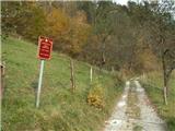 Spodnja Idrija - Gradišče (above Spodnja Idrija)