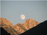 v dneh polne Lune so tudi gore (Krn) še posebej lepe