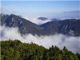 Mokrica Rzenik, planina Dol, zadaj Rogac ...