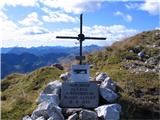 Monte Pleros (2314) eden od križev na vrhu