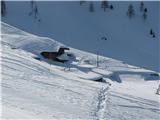 planina Moraret globoko pod snegom