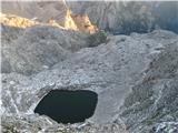 najvišje ležeče zgornje Kriško jezero v Sloveniji