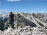 Monte Cadin (2313 m) in Cime Postegae (2358 m) 