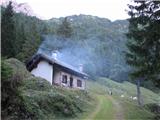 Monte Caserine Alte (2306 m) je zgledalo kot požar, pa se je kadilo le zaradi občutnega padca zračnega tlaka