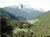 Cima di Mezzo - Keller Warte (2713 m) lepo, jasno jutro na vasjo Collina