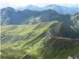 Cima di Mezzo - Keller Warte (2713 m) danes je bila zelena še posebno zelena - M. Crostis