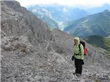 Cima di Mezzo - Keller Warte (2713 m) v dolini vasica Timau